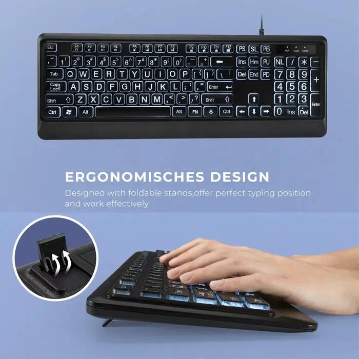 Clavier rétroéclairé imprimé