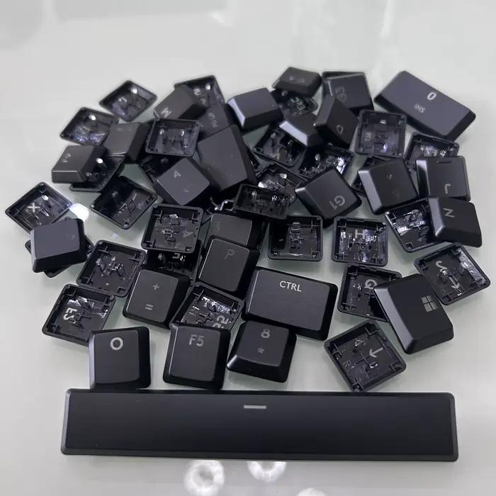 Capuchons de touches en ABS transparent adaptés aux claviers mécaniques Logitech G913 G815 G915 et TKL RGB avec