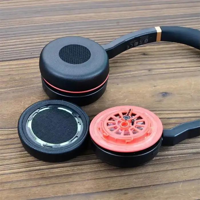Pour Jabra évolve 75 75 + évolve75 casque antibruit 1 paire de coussinets d'oreille en cuir protéiné de remplacement housse de coussin oreillettes