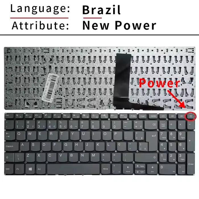 Clavier d'ordinateur portable Brésil/BR pour Lenovo IdeaPad 320-15 320-15AST 320-15IAP 320S-15 320S-15ISK 320-15IKB 320-15ISK 320-15ABR