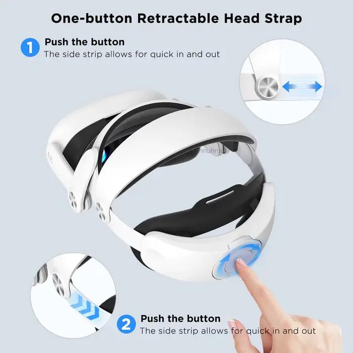 Sangle de tête pour casque VR sangle Halo réglable amélioration confort pour Meta Quest 3 3S casques réalité virtuelle gamer joueur occasions spéciales