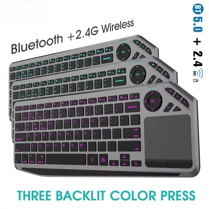 Clavier sans fil Bluetooth avec pavé tactile