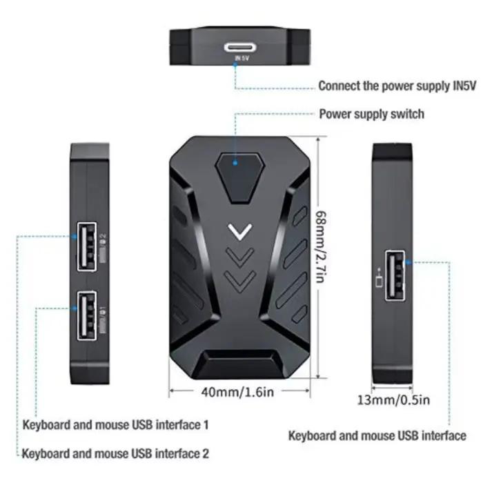 Convertisseur clavier souris pour jeux MIX Lite portable