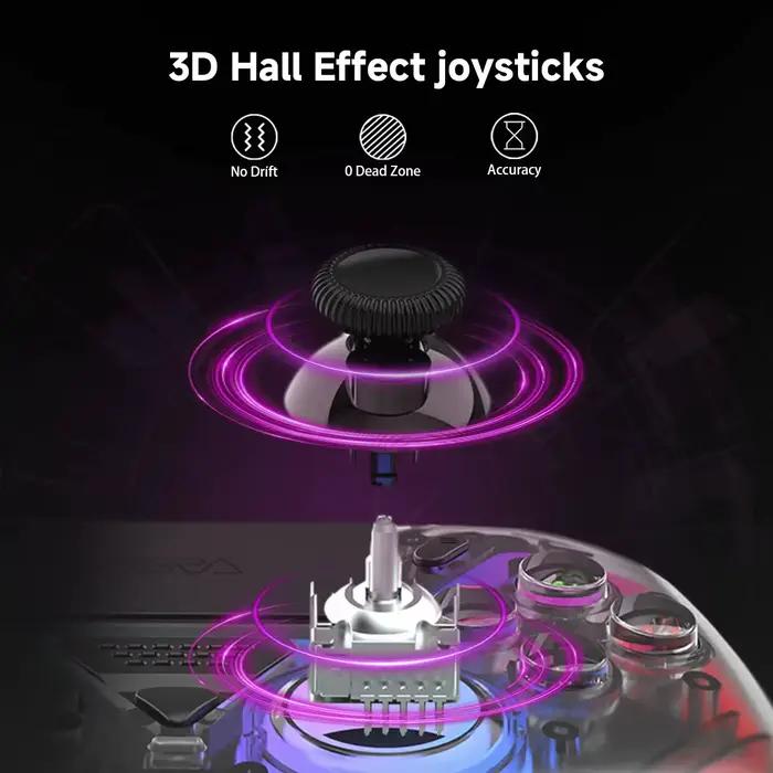 Manette de jeu transparente pour PS5/PC/iOS/Android/Steam