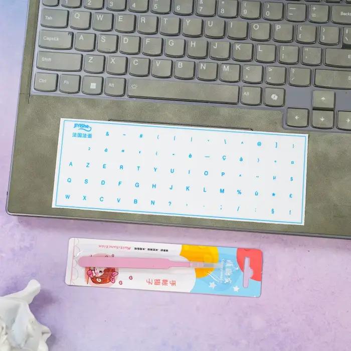 Autocollants de clavier français avec pinces