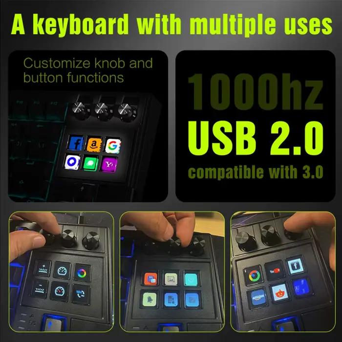 MRSVI K1 PRO visuel LCD AI clavier 80%