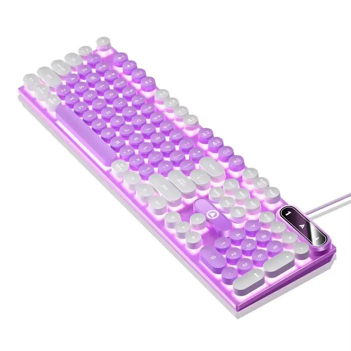 Machine à écrire ronde 104 touches clavier de jeu