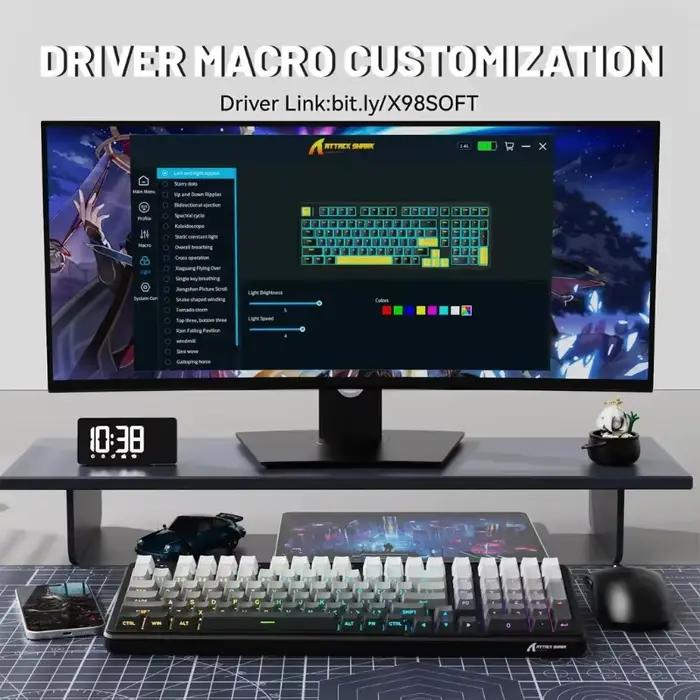 Clavier mécanique Attack Shark X98Pro 3 modes