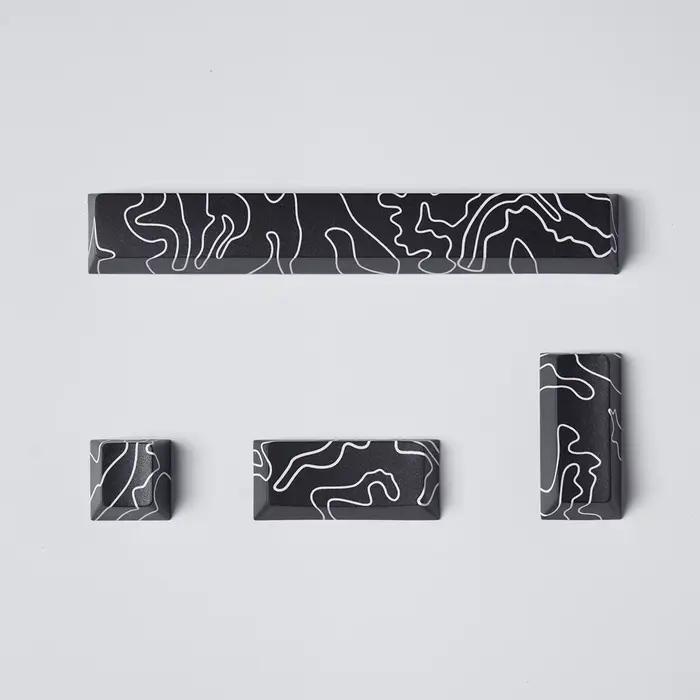 Capuchons de touches noirs en PBT