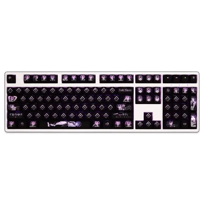 104 touches/ensemble Suo Yuki Alya parfois cache ses sentiments Anime personnalisé bricolage rétro-éclairé Keycaps SWS revêtement pour clavier mécanique