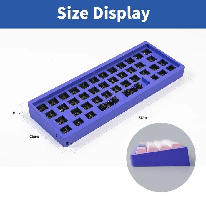 Clavier Idobao ID42 Blanc Filaire Mini Mécanique à Touches Interchangeables Multilingue Pour Jeu et Productivité