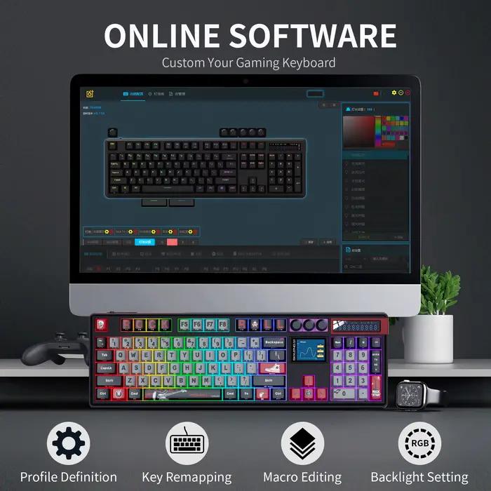 SKYLOONG GK104 Pro Clavier mécanique sans fil