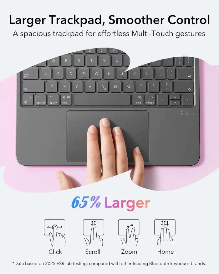 Clavier flexible ESR pour iPad 12/11/10 Gen