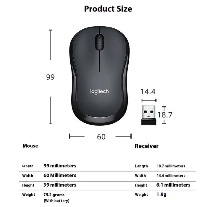 Logitech M220 souris sans fil ordinateur Portable bureau d'affaires silencieux