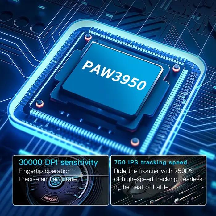 Darmoshark souris de jeu M3 Micro Pro sans fil 8K Tri-Mode PAW3950 30000DPI N52840 Macro jeu Mosue léger petites