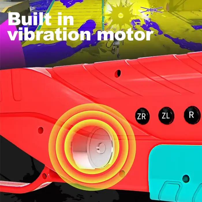 Pour Nintendo Switch Splatoon 3 pistolet de tir contrôleur Bluetooth avec moteur de Vibration Joy Con poignée accessoires de jeu