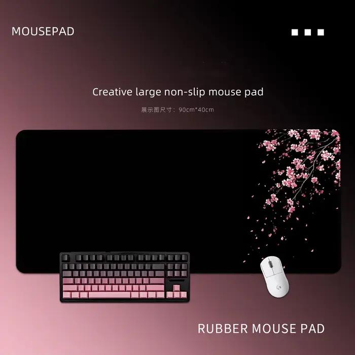 Tapis de souris de bureau en caoutchouc fleur de cerisier