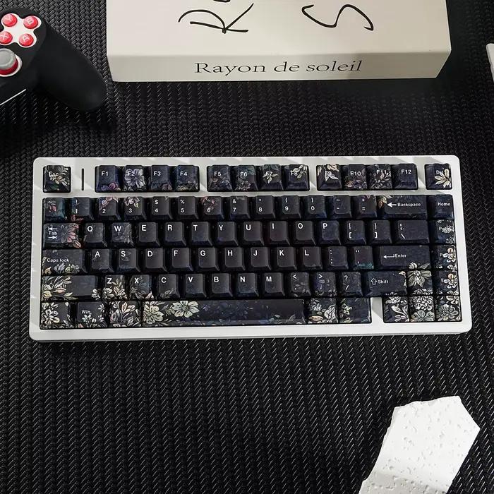 Clavier mécanique, touches de clavier en forme de fleur