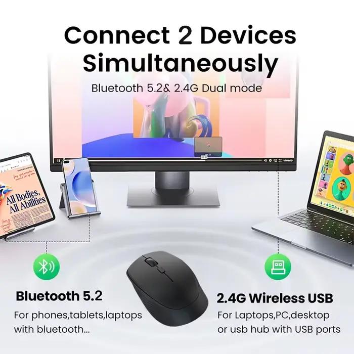 Souris sans fil Bluetooth 5.2