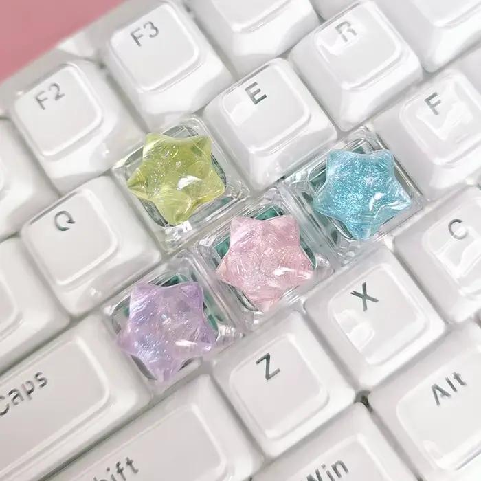 Lot de 4 touches de clavier personnalisées rétroéclairées