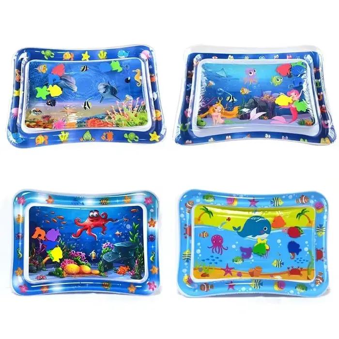 Tapis d'eau gonflable d'été tapis de jeu en PVC tapis d'eau de Center de jeu d'activité pour tout-petits pour bébés éducation précoce développement jouet d'été