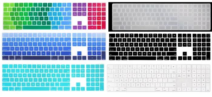 Coque de protection en silicone pour Apple Magic Keyboard A1843 avec pavé numérique modèle américain pour un clavier propre et en bon état occasions professionnelles et personnalisation