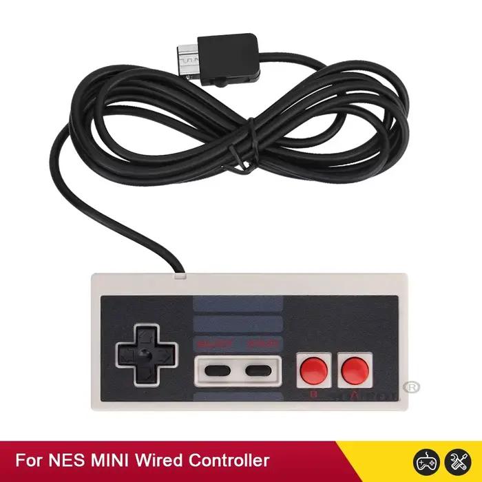 Manette de jeu NES Classic Edition Mini avec câble intégré 1.8m pour systèmes de divertissement NS occasions spéciales gaming rétro