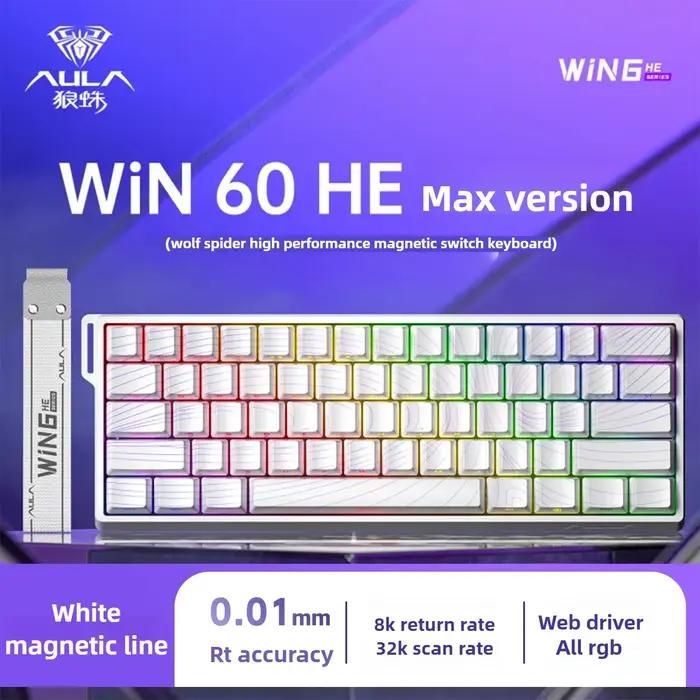 Aula Win60He clavier à interrupteur magnétique filaire Win 60 HE