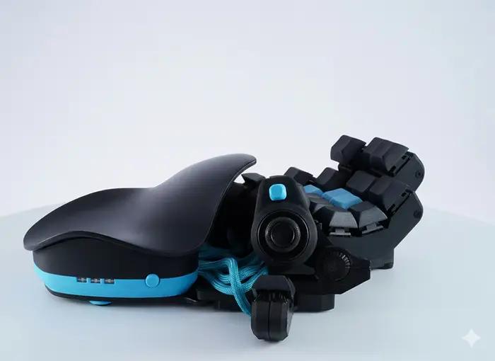 QianRen clavier de jeu gaucher réglable à une main filaire WASD Joystick ergonomie PC Esports claviers de bureau
