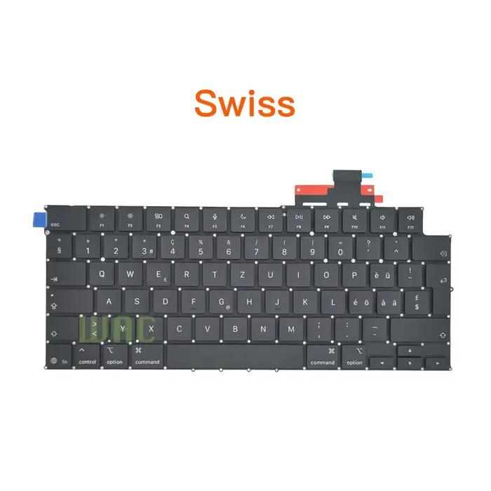 Nouveau clavier M4 A3240 A3241 pour MacBook Air 13" 15" US UK Anglais Français Russe Espagnol Italien Portugais Disposition UE Année 2025