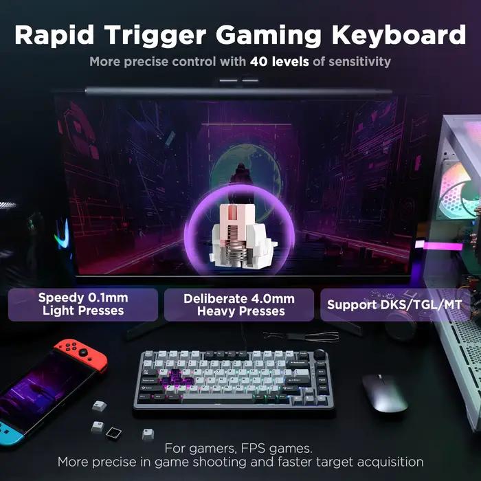 Clavier de jeu à déclenchement rapide YUNZII RT75