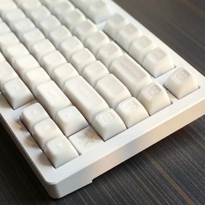 KBDiy 142 touches PBT blanc translucide Keycaps 60% 70% SA profil Double Shot Keycap personnalisé pour jeu de clavier mécanique pour 64 75
