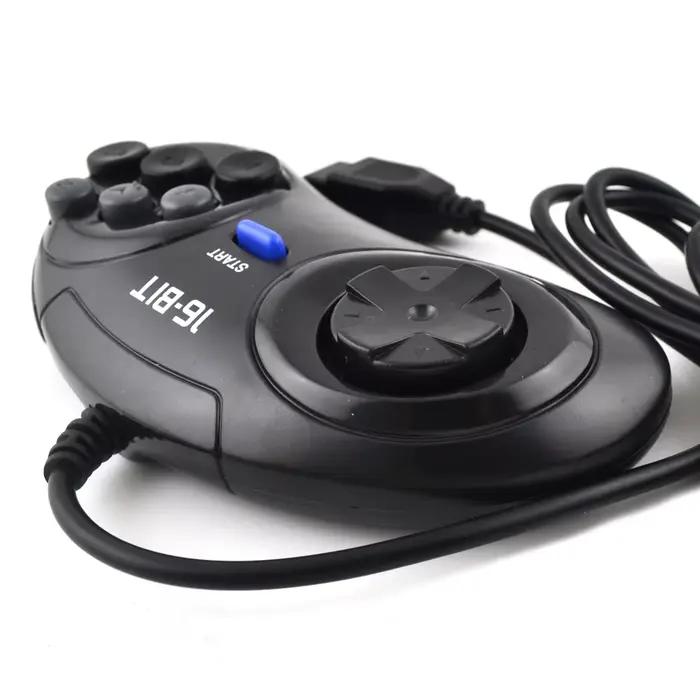 Manette de jeu noire pour Sega Mega Drive