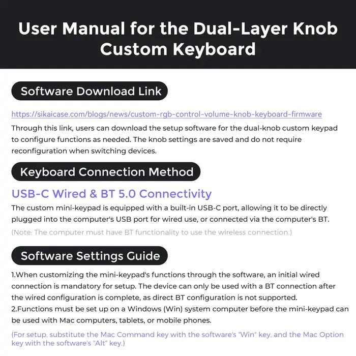 Clavier personnalisé sans fil 2.4G USB C