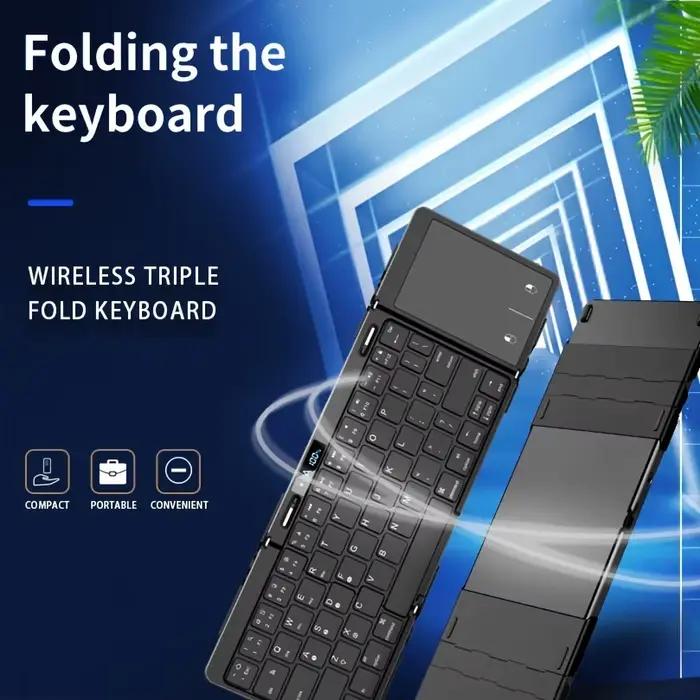 Clavier pliant sans fil avec rétro-éclairage