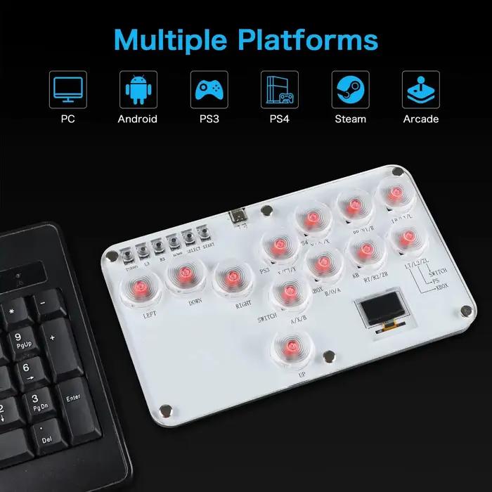 Contrôleur de bâton de combat d'arcade de clavier de Hitbox