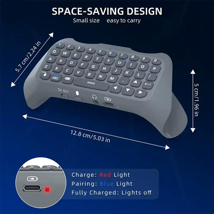 Clavier externe sans fil pour manette PS5