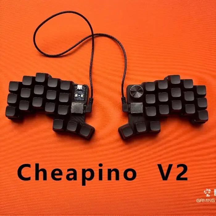 Cheapino V2 36 touches clavier mécanique filaire fendu Kit d'échange à chaud coque d'impression PLA micrologiciel QMK