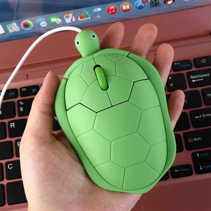 Souris filaire tortue verte 1200DPI