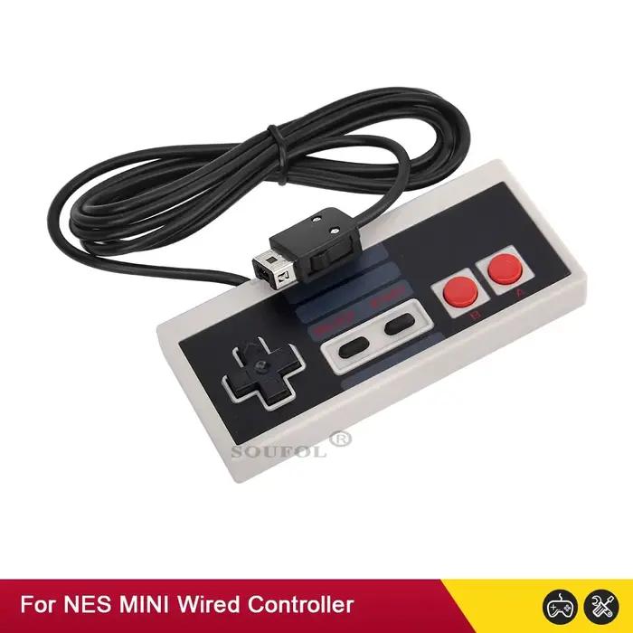 Manette de jeu NES Classic Edition Mini avec câble intégré 1.8m pour systèmes de divertissement NS occasions spéciales gaming rétro