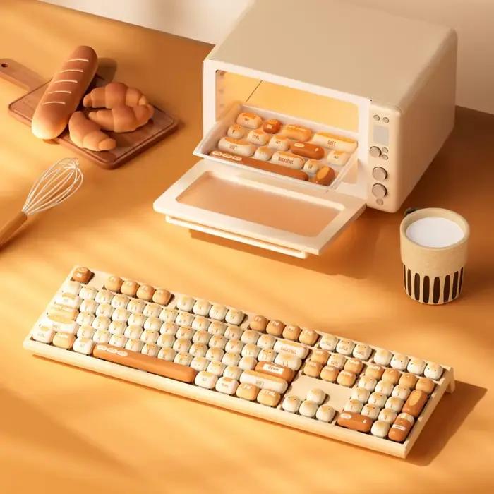 Akko MonsGeek MG108B Bun Wonderland clavier mécanique sans fil profil MOG RGB 108 touches pleine taille échange à chaud USB / 2.4G / BT 5.0