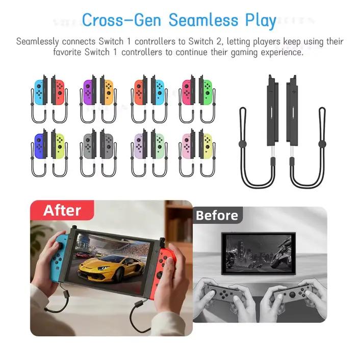 Adaptateur de contrôleur de désigh magnétique pour Conversion Joycon Switch1 vers Switch2