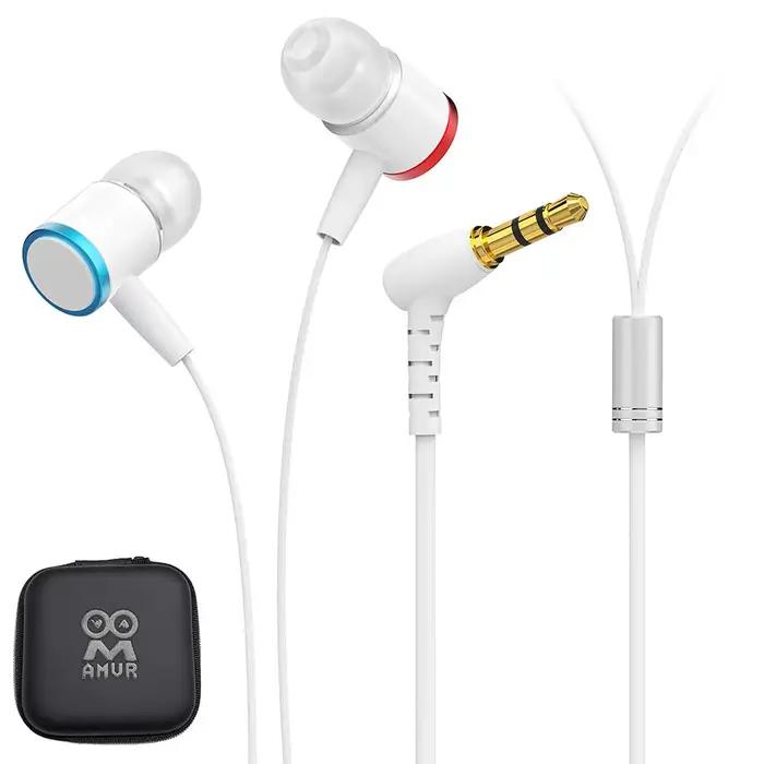 Écouteurs intra-auriculaires avec boîte de rangement
