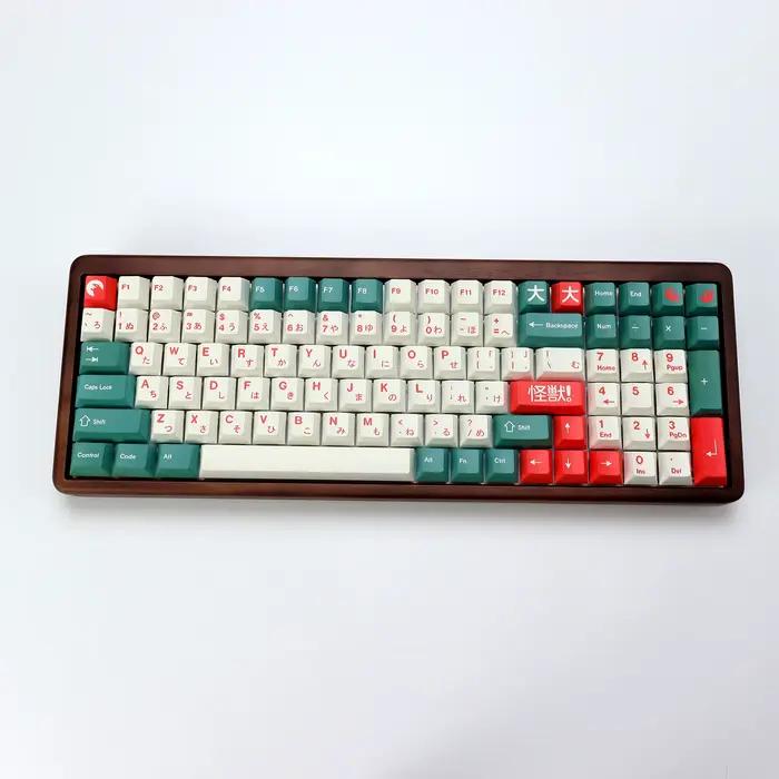 KBDiy Clone Retro GMK Kaiju Keycap Japanese PBT Cherry Profile ISO Keycaps personnalisés pour clavier mécanique Gamer 60 Aula F87 Pro