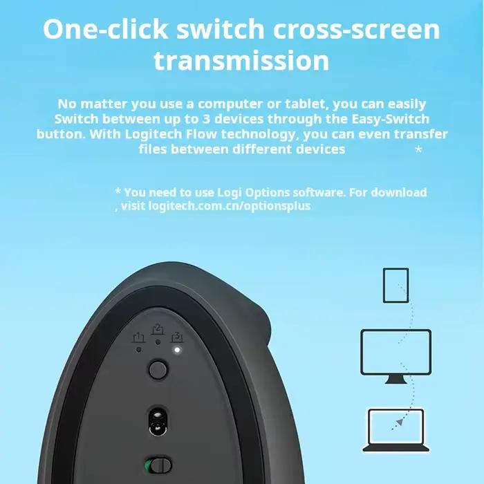 Souris verticale ergonomique sans fil Bluetooth Logitech Lift pour petites mains