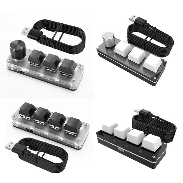 Clavier mécanique BT mini 3 touches 1 bouton/4 touches