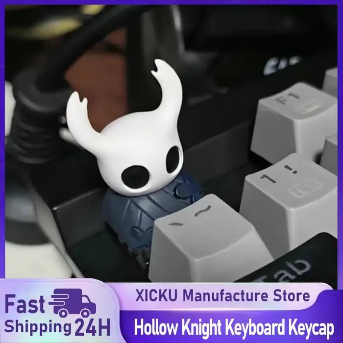 Creux chevalier Keycap Transmission de la lumière mignon personnalité résine mécanique clavier accessoire Anime unique