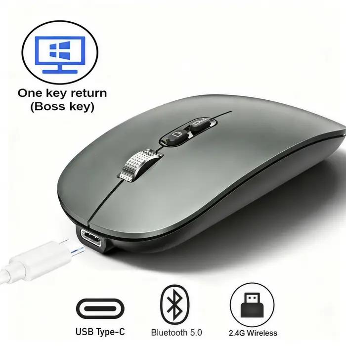 Souris sans fil Bluetooth 2.4 ghz double Mode