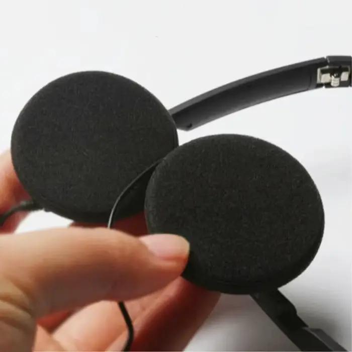 2 pièces/paire coussinets d'oreille en mousse oreillettes épais casque