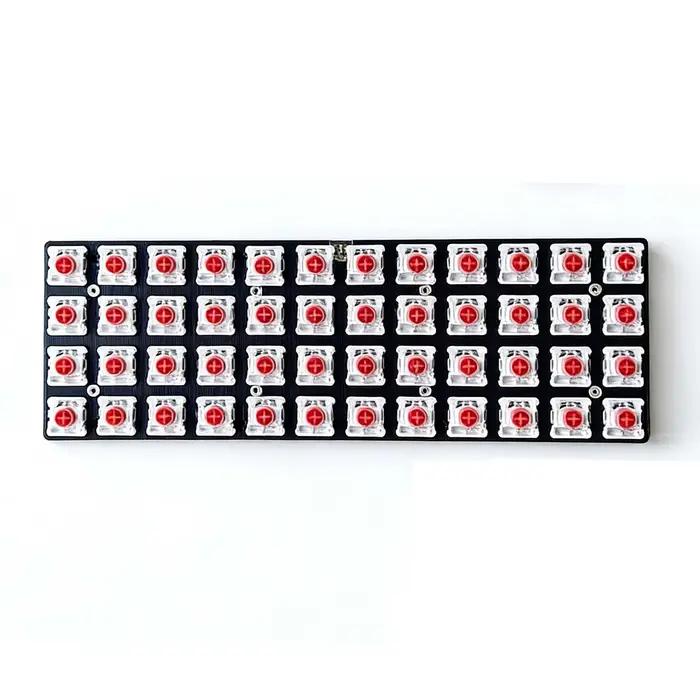 Planck 48 clavier en ligne Orthogonal 1U complet QMK Support visée claviers filaires